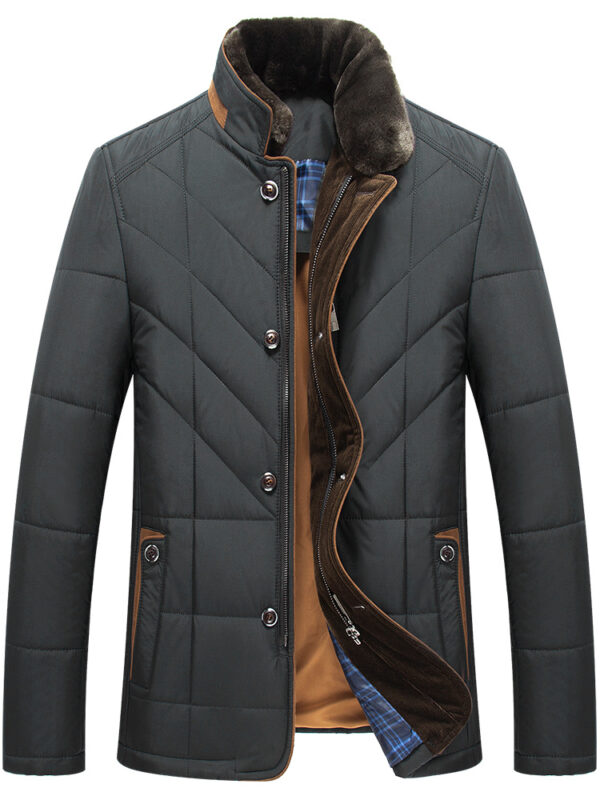 Middle-aged And Elderly Padded Jacket Father Winter Clothes - Image 3