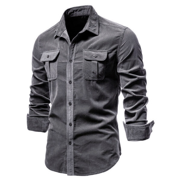 Shirts For Men Wear Shirt College Tops Longsleeve Blue - Image 8