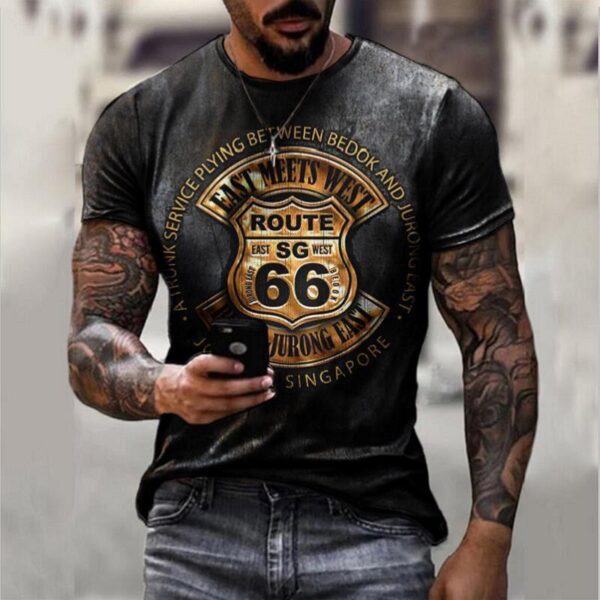 Oversize Clothes Retro Short Sleeve Men - Image 9