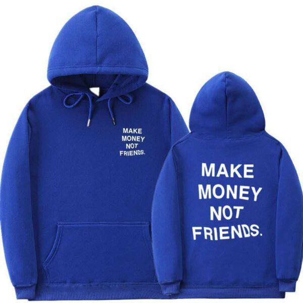 Letter printed Hoodie men's and women's fleece hoodies - Image 4