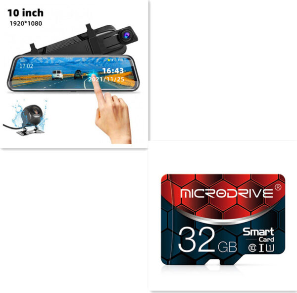 Front and Rear Dual Recording Rear View Mirror Dash Cam - Image 4