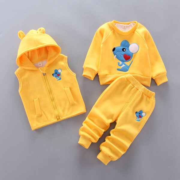 Children's thick three-piece suit - Image 3