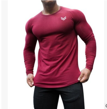 Loose And Quick Drying Sports Men's Long Sleeved Shirt - Image 9