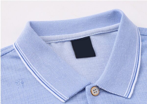 Dad Wears A Long-sleeved T-shirt With Thin Spring And Autumn Lapels - Image 8