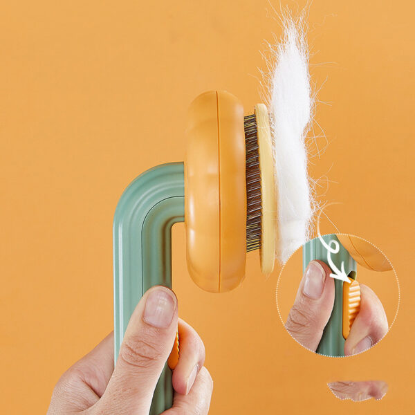 New Pet Cat Brush Hot Selling Hand-held Steel Wire Self-cleaning Comb Looper For Hair Removal - Image 8