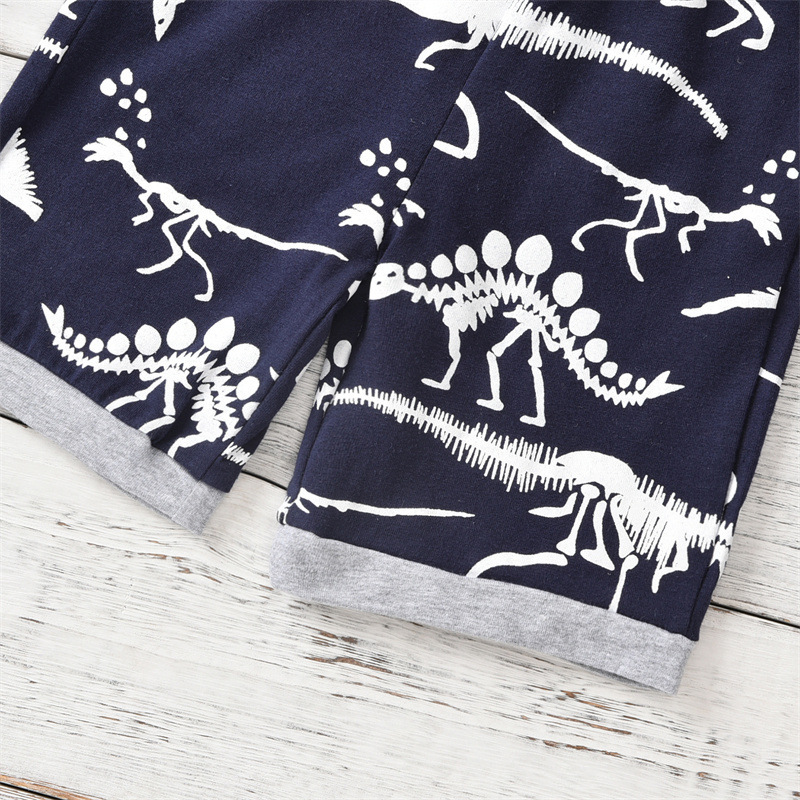 Summer Short-sleeved Dinosaur Children's Clothing - Image 2