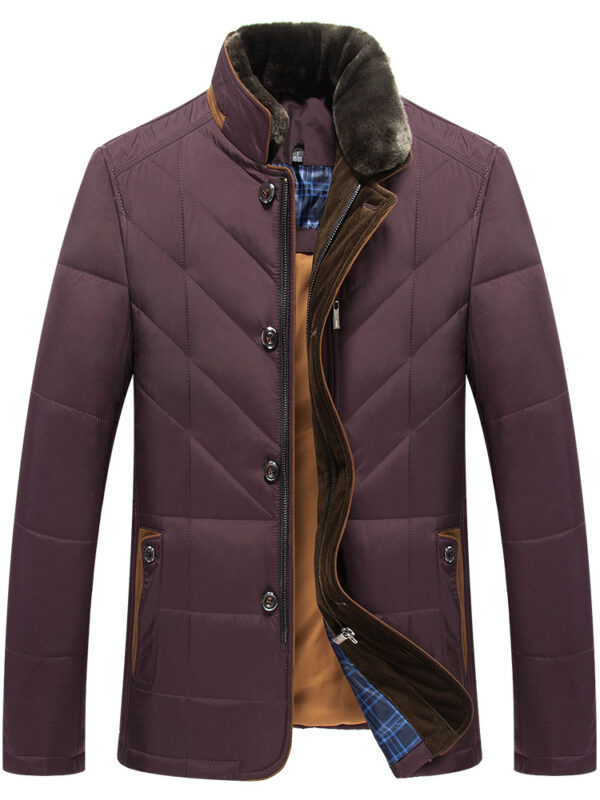Middle-aged And Elderly Padded Jacket Father Winter Clothes - Image 8