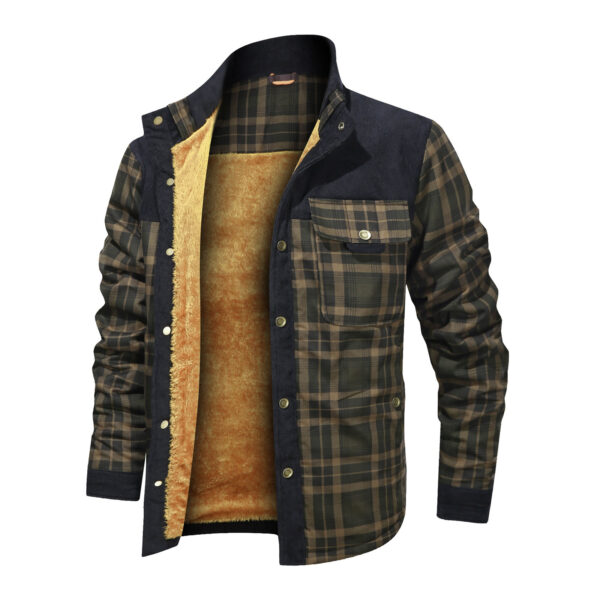 Men's Wool Thick Coat Jacket - Image 6