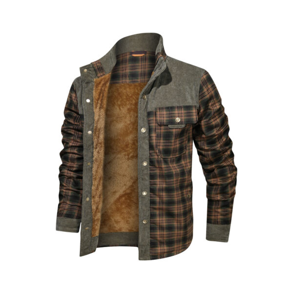 Men's Wool Thick Coat Jacket - Image 8