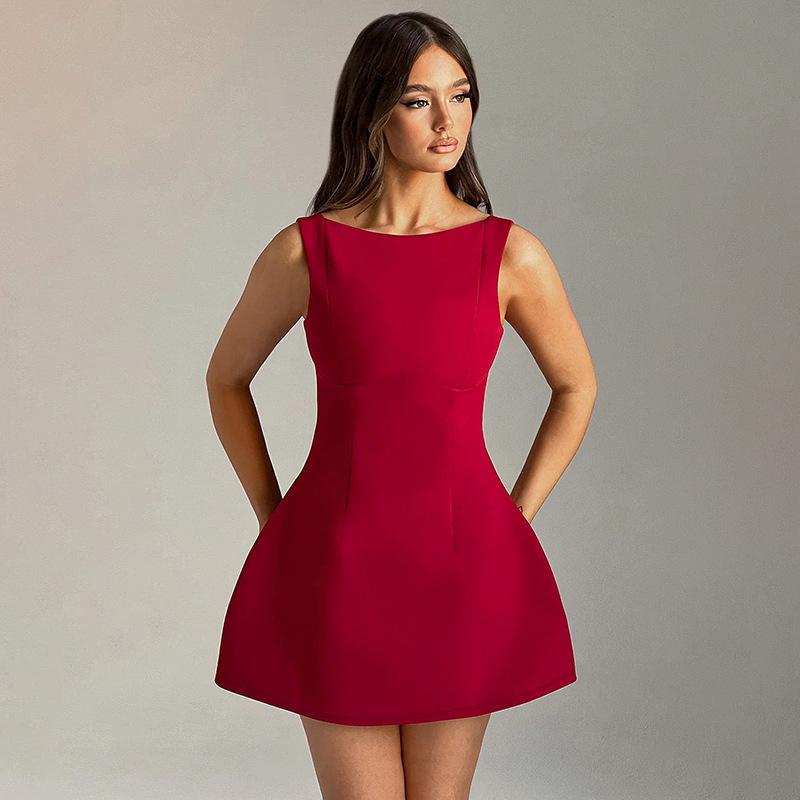 Sexy Slim-fitting Backless Dress Summer Sleeveless Short Dresses - Image 10