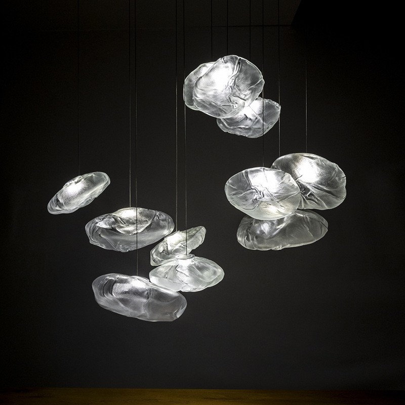 Postmodern Light Luxury Glass Decorative Chandelier - Image 4