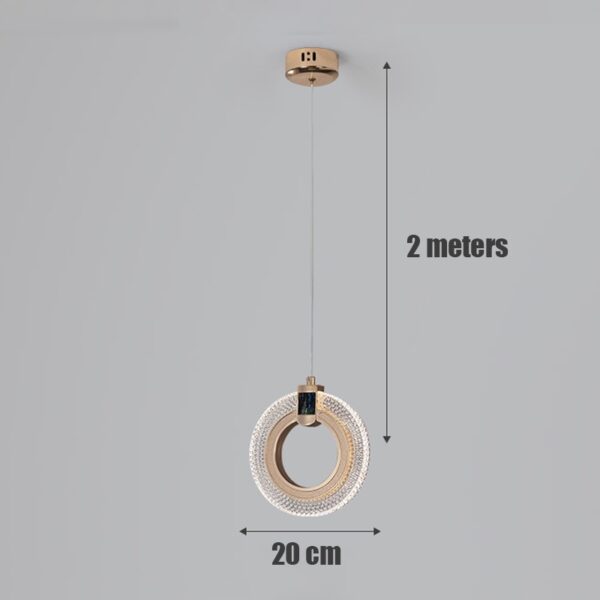 Light Luxury Postmodern Extremely Simple Head Small Chandelier - Image 5