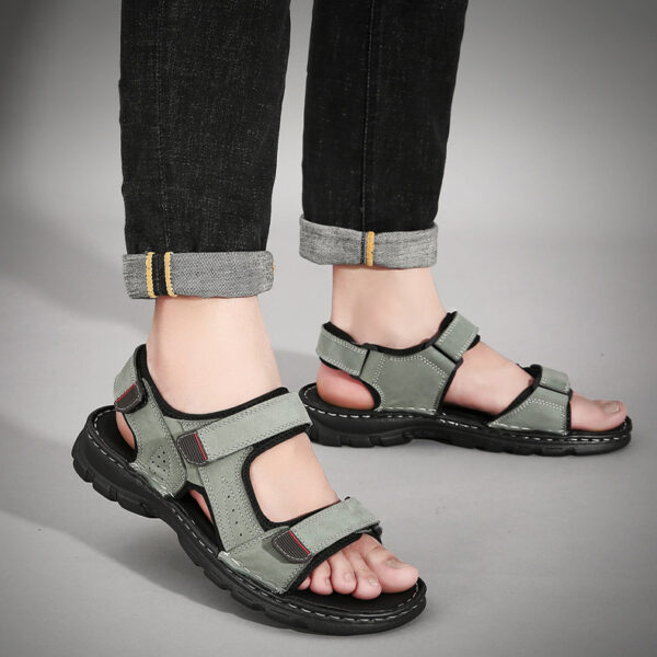 Summer Sandals Men's Velcro Sandals And Slippers - Image 6