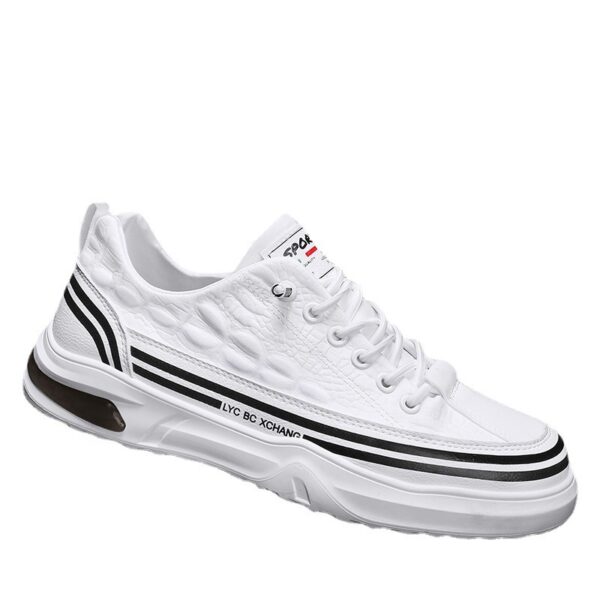 Youth Outdoor Sneakers Low-top Slip-on Casual Shoes Canvas White Shoes - Image 3