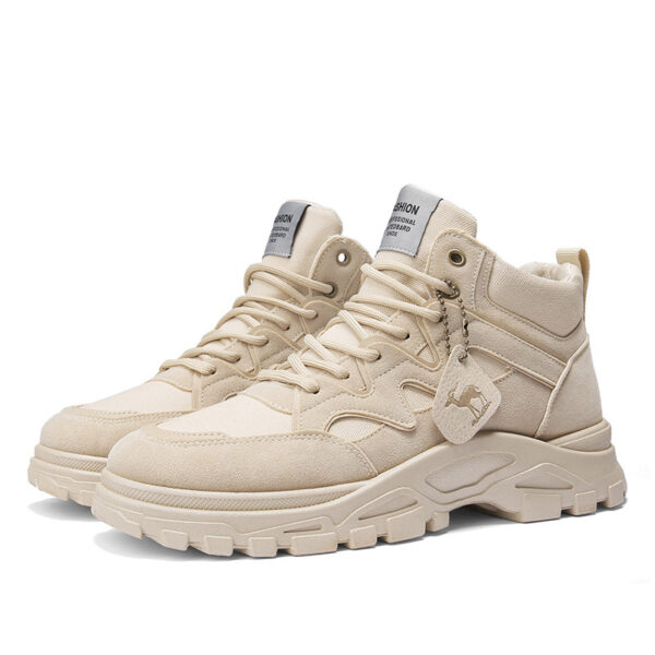 Fall Winter Men High Top Boots Thick Bottom Retro - Image 10