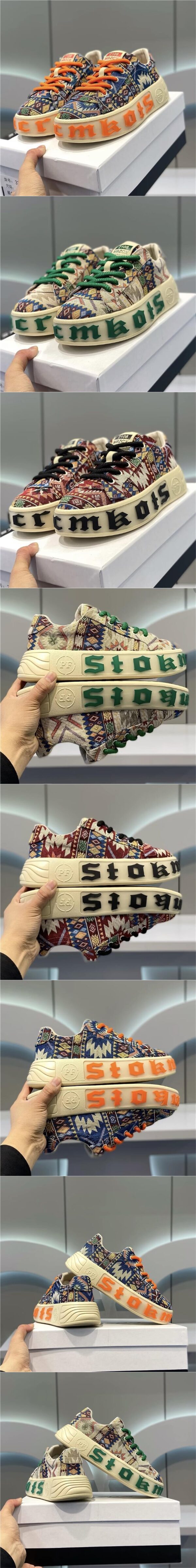 Breathable Low Top Printed Board Shoes Men's Versatile Cloth Shoes - Image 2