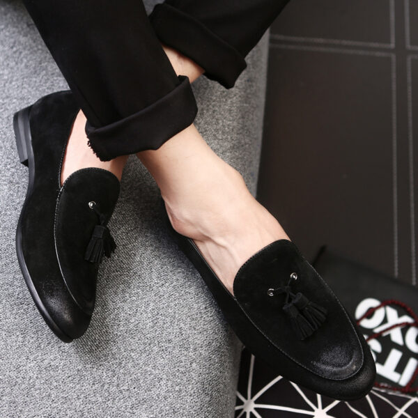 Pea shoes leather shoes for men - Image 2