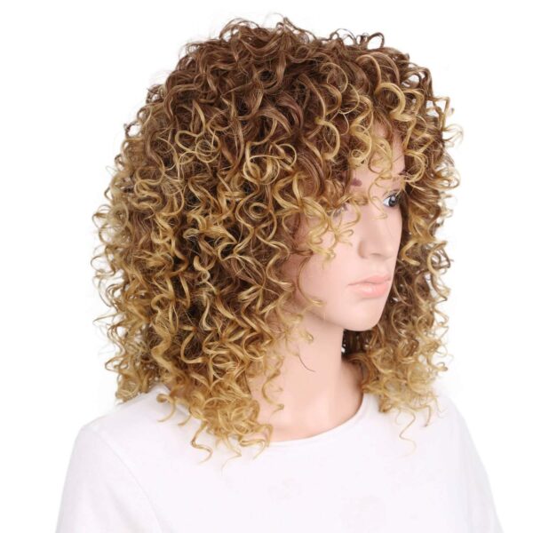 Fashionable chemical short curly hair wig - Image 6