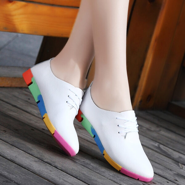 Women's Single Shoes Korean Nurse Shoes Women Casual Shoes White Shoes - Image 4