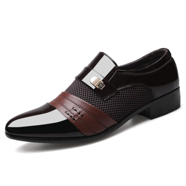 Men's shoes leather shoes men's casual shoes - Image 3