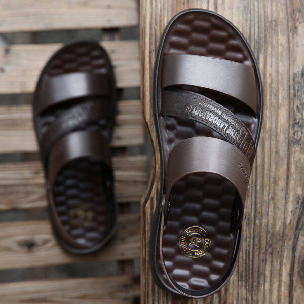 Summer Shoes Men Beach Sandals Thick Sole Non-slip Flat Summer Holiday Sandals Casual Male Shoes dfv56 - Image 4