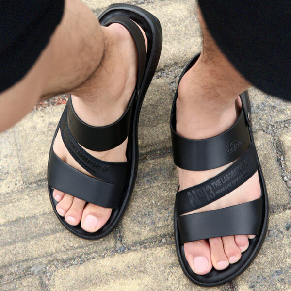 Summer Shoes Men Beach Sandals Thick Sole Non-slip Flat Summer Holiday Sandals Casual Male Shoes dfv56 - Image 3