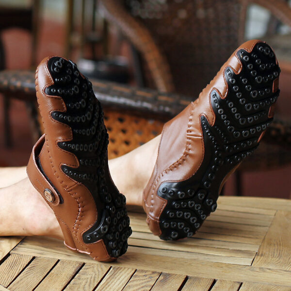 Casual Leather Shoes Korean Fashion Shoes Men - Image 2