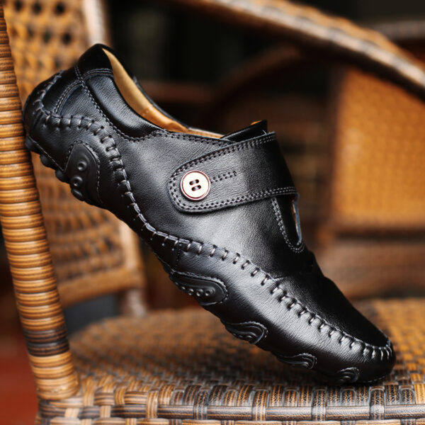 Casual Leather Shoes Korean Fashion Shoes Men - Image 4