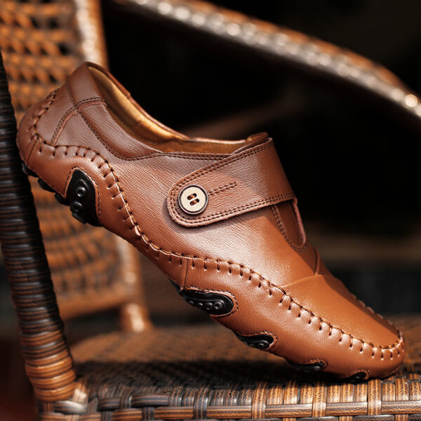 Casual Leather Shoes Korean Fashion Shoes Men - Image 3