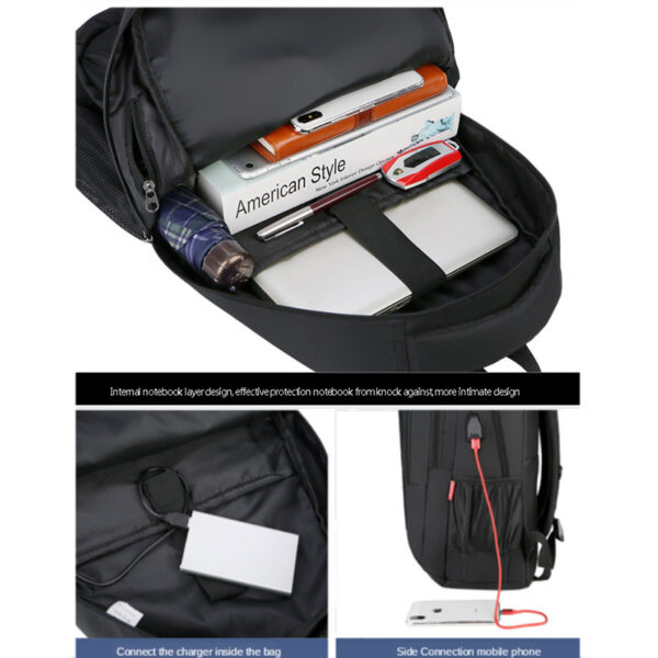 College Student Hard Shell Computer Backpack - Image 2