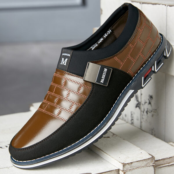 Large Size Leather Shoes Men New Casual Leather Shoes Men - Image 4