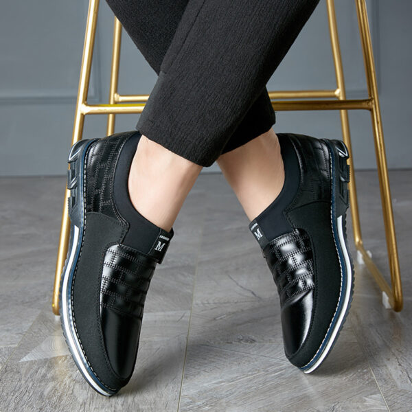 Large Size Leather Shoes Men New Casual Leather Shoes Men - Image 3