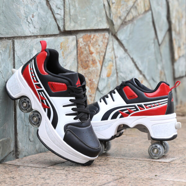 Breathable Childrens Heelys Single And Double Roller Skates - Image 3