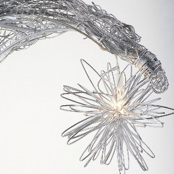 Aluminum Wire Star Moon Chandelier Restaurant Bar Bedroom Warm Lighting Simple Children'S Room Lamps - Image 6