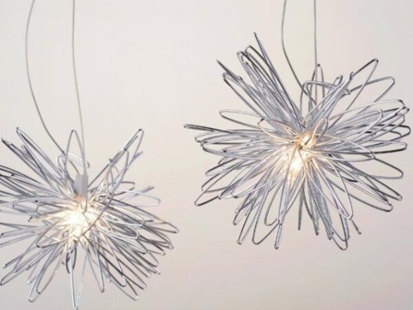 Aluminum Wire Star Moon Chandelier Restaurant Bar Bedroom Warm Lighting Simple Children'S Room Lamps - Image 2