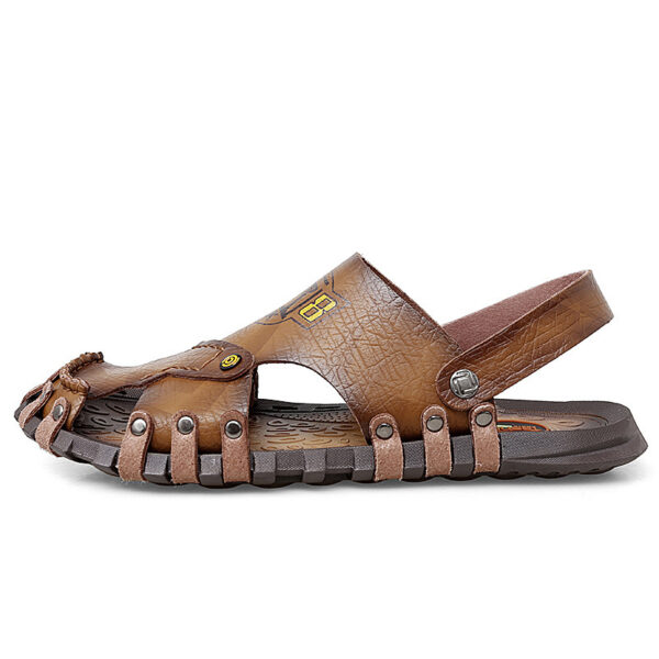 Baotou Sandals Men Casual Leather Sandals Men - Image 5