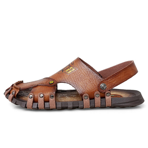 Baotou Sandals Men Casual Leather Sandals Men - Image 2
