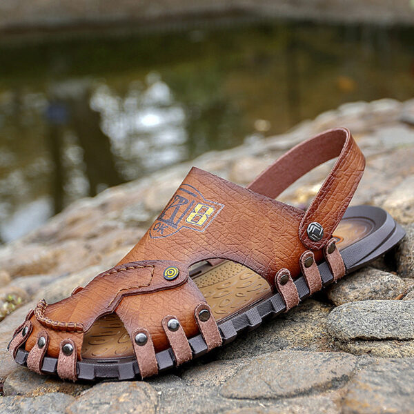 Baotou Sandals Men Casual Leather Sandals Men - Image 7