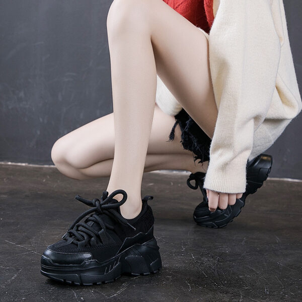 Increased Daddy Shoes White Shoes Women - Image 2