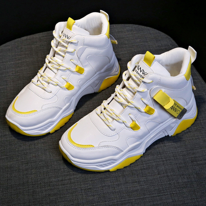 White Running Women Chunky Sport Shoes Woman Spring Summer Platform Sneakers - Image 4