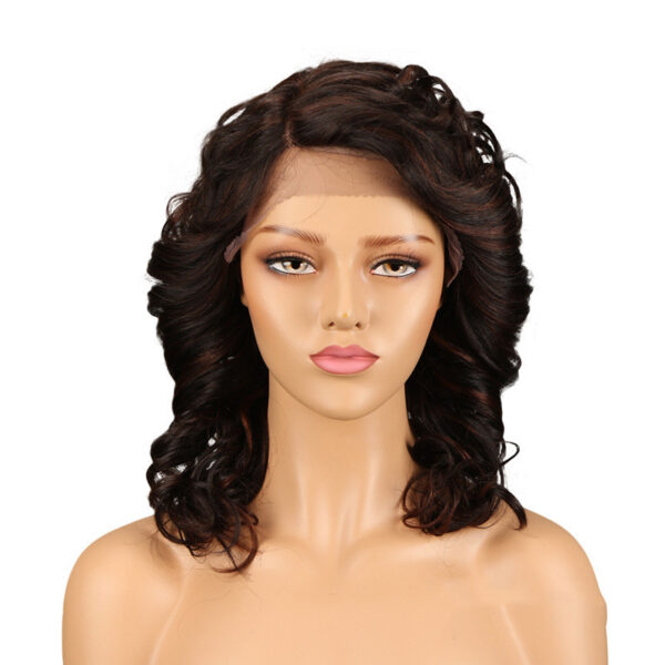 Real Hair Headgear Women Hair Stitch Lace Wig Long Curly Hair - Image 7