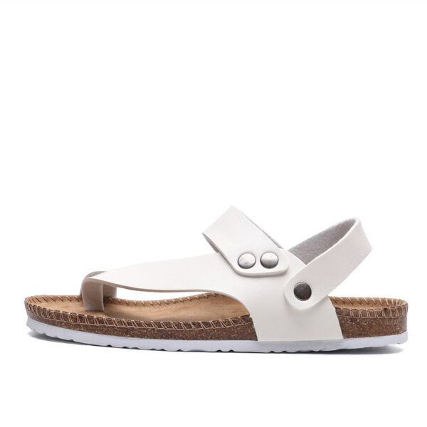 Slippers Men Summer Trend Flip Flops Men Cork Beach Flip Flops - Image 4