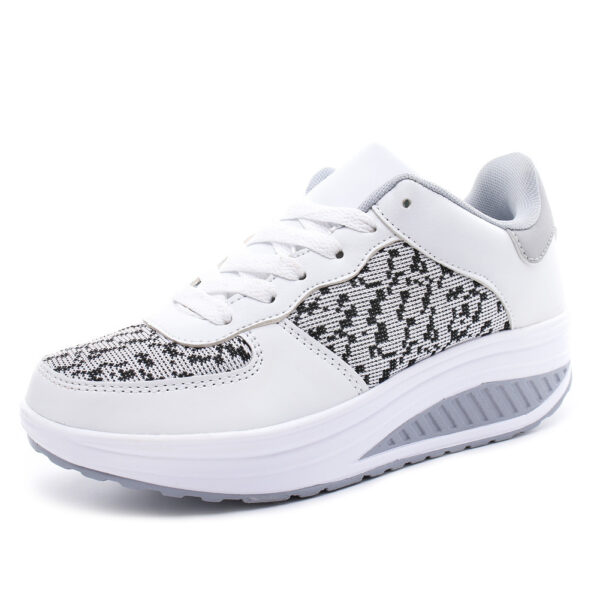 Women's Shoes, Flying Woven Leather Shoes, Sports Platform Shoes, Student Platform Shoes - Image 5