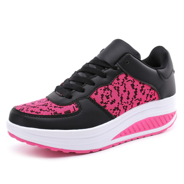 Women's Shoes, Flying Woven Leather Shoes, Sports Platform Shoes, Student Platform Shoes - Image 3