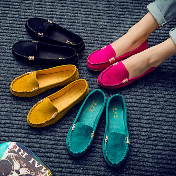 Flat Heel Pumps Single Shoes Flat Women's Shoes Student Peas Shoes - Image 7