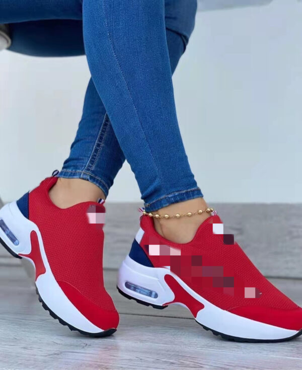 Air Cushion Lazy Dad Shoes Slip-on Sneakers For Women - Image 8