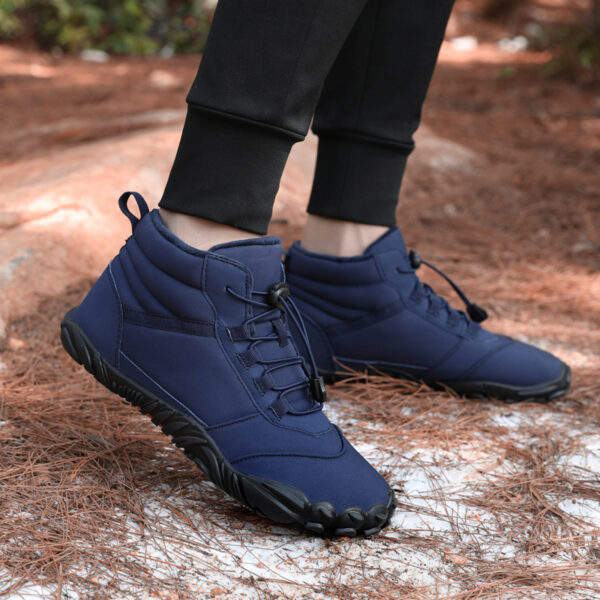 Fleece-lined Waterproof Snow Warm Breathable Couple High-top Casual Cotton Shoes - Image 3