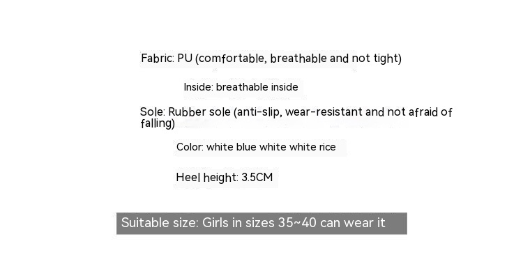 Women's All-matching Casual Sports Leather Summer White Sneakers Internet Celebrity - Image 4