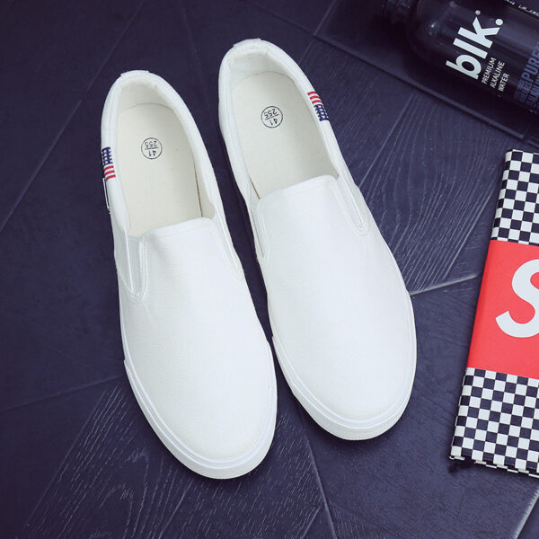 All-match white shoes men canvas shoes - Image 3