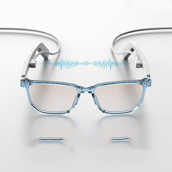 Bluetooth Mobile Phone Smart Glasses Voice Call Music Anti Blue Light Intelligent White Unisex Eyeglasses - Image 8